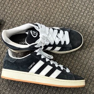 Adidas Campus Black Suede Sneakers